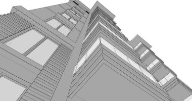 soyut mimari duvar kağıdı tasarımı, dijital konsept arkaplan