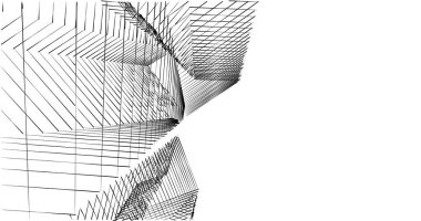 soyut mimari duvar kağıdı tasarımı, dijital konsept arkaplan