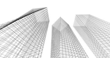 soyut mimari duvar kağıdı tasarımı, dijital konsept arkaplan