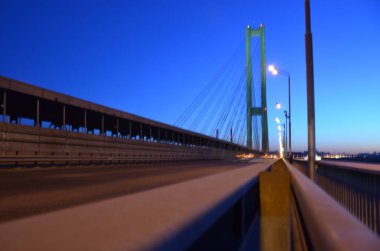 Bulanık soyut ışıklar gece şehrin arka planı