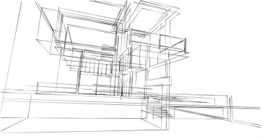 Geometrik mimari binalar tasarımı