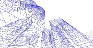 soyut mimari duvar kağıdı tasarımı, dijital konsept arkaplan