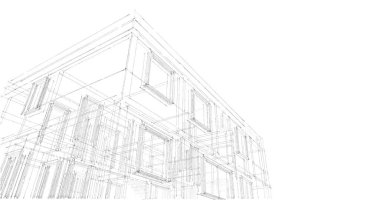 Geometrik mimari binalar tasarımı