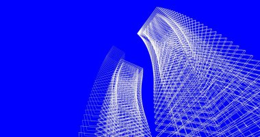 soyut mimari duvar kağıdı tasarımı, dijital konsept arkaplan