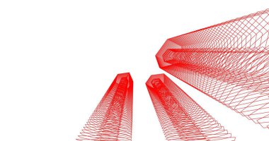 soyut mimari duvar kağıdı tasarımı, dijital konsept arkaplan