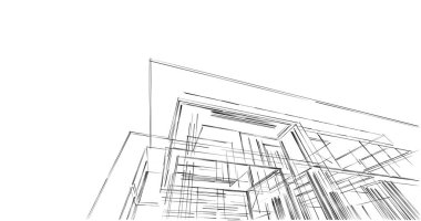 minimal geometrik şekiller, mimari çizgiler