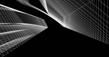 soyut mimari duvar kağıdı tasarımı, dijital konsept arkaplan