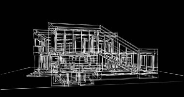 soyut mimari duvar kağıdı tasarımı, dijital konsept arkaplan