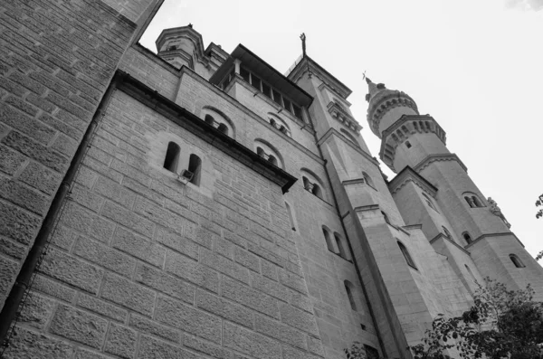 Castelo Velho Com Torres Tiro Arquitetônico — Fotografia de Stock