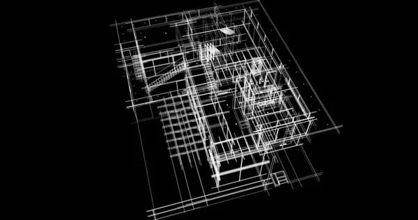 Abstrakcyjny Projekt Tapety Architektonicznej Cyfrowe Tło Koncepcyjne — Zdjęcie stockowe