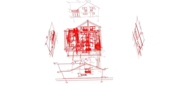 Minimale Geometrische Vormen Architectonische Lijnen — Stockfoto