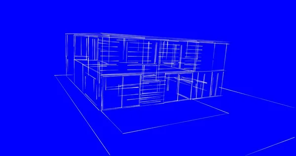 Abstrakcyjny Projekt Tapety Architektonicznej Cyfrowe Tło Koncepcyjne — Zdjęcie stockowe