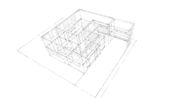 Disegno Astratto Carta Parati Architettonica Sfondo Concetto Digitale — Foto Stock