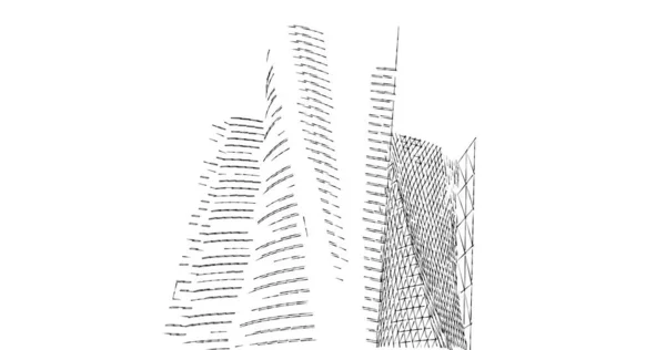 Αφηρημένη Αρχιτεκτονική Ταπετσαρία Σχεδιασμό Ψηφιακή Έννοια Φόντο — Φωτογραφία Αρχείου