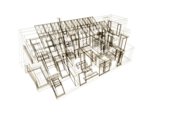 Formas Geométricas Mínimas Líneas Arquitectónicas —  Fotos de Stock