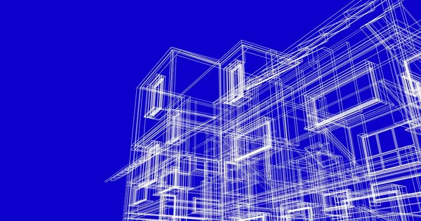 Geometriai Építészeti Épületek Kialakítása — Stock Fotó