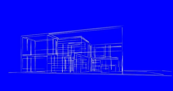 Abstrakcyjny Projekt Tapety Architektonicznej Cyfrowe Tło Koncepcyjne — Zdjęcie stockowe