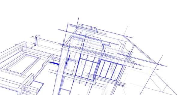 Minimalne Kształty Geometryczne Linie Architektoniczne — Zdjęcie stockowe