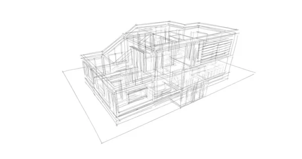 Disegno Astratto Carta Parati Architettonica Sfondo Concetto Digitale — Foto Stock