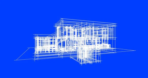 Disegno Astratto Carta Parati Architettonica Sfondo Concetto Digitale — Foto Stock