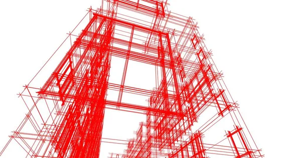 Disegno Astratto Carta Parati Architettonica Sfondo Concetto Digitale — Foto Stock