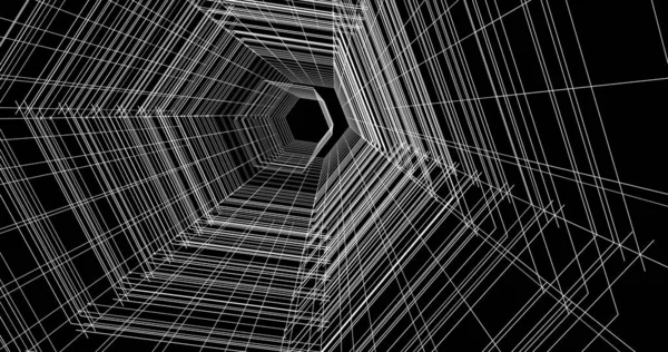 Arkaplanda mimari bina 3d illüstrasyon