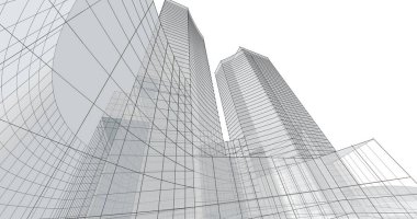 soyut mimari duvar kağıdı tasarımı, dijital konsept arkaplan