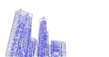 soyut mimari duvar kağıdı tasarımı, dijital konsept arkaplan