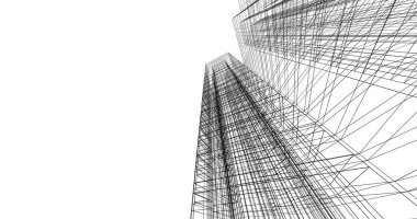 soyut mimari duvar kağıdı tasarımı, dijital konsept arkaplan