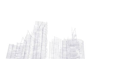 soyut mimari duvar kağıdı tasarımı, dijital konsept arkaplan