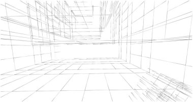 soyut mimari duvar kağıdı tasarımı, dijital konsept arkaplan