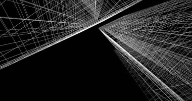 soyut mimari duvar kağıdı tasarımı, dijital konsept arkaplan