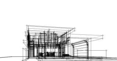 soyut mimari duvar kağıdı tasarımı, dijital konsept arkaplan