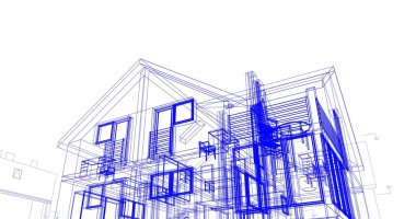 soyut mimari duvar kağıdı tasarımı, dijital konsept arkaplan