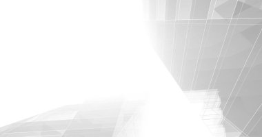 Mimari sanat konseptinde soyut çizgiler, minimum geometrik şekiller. 