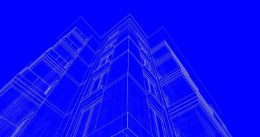 soyut mimari duvar kağıdı tasarımı, dijital konsept arkaplan