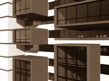 soyut mimari duvar kağıdı tasarımı, dijital konsept arkaplan