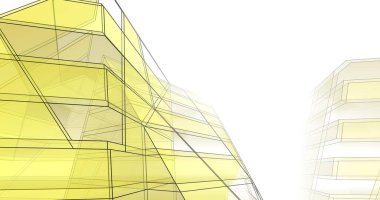 soyut mimari duvar kağıdı tasarımı, dijital konsept arkaplan