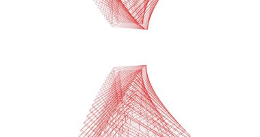soyut mimari duvar kağıdı tasarımı, dijital konsept arkaplan
