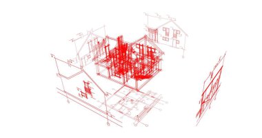 minimal geometrik şekiller, mimari çizgiler