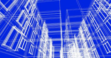 soyut mimari duvar kağıdı tasarımı, dijital konsept arkaplan