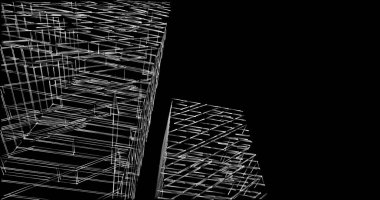 soyut mimari duvar kağıdı tasarımı, dijital konsept arkaplan