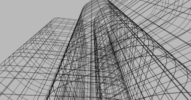 soyut mimari duvar kağıdı tasarımı, dijital konsept arkaplan