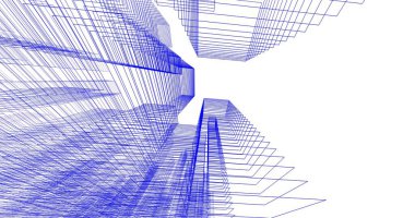 soyut mimari duvar kağıdı tasarımı, dijital konsept arkaplan