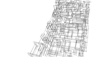 soyut mimari duvar kağıdı tasarımı, dijital konsept arkaplan