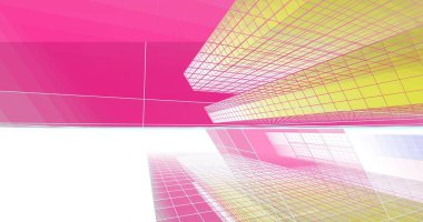 soyut mimari duvar kağıdı tasarımı, dijital konsept arkaplan