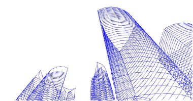 soyut mimari duvar kağıdı tasarımı, dijital konsept arkaplan