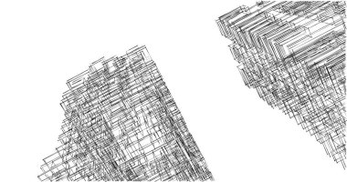 soyut mimari duvar kağıdı tasarımı, dijital konsept arkaplan