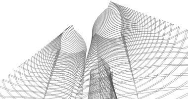 soyut mimari duvar kağıdı tasarımı, dijital konsept arkaplan