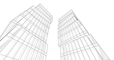 soyut mimari duvar kağıdı tasarımı, dijital konsept arkaplan